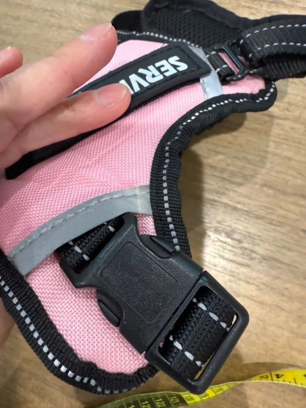 Pink Reflective Small Dog Harness Breathable Mesh No Pull Adjustable Up to 23 lb